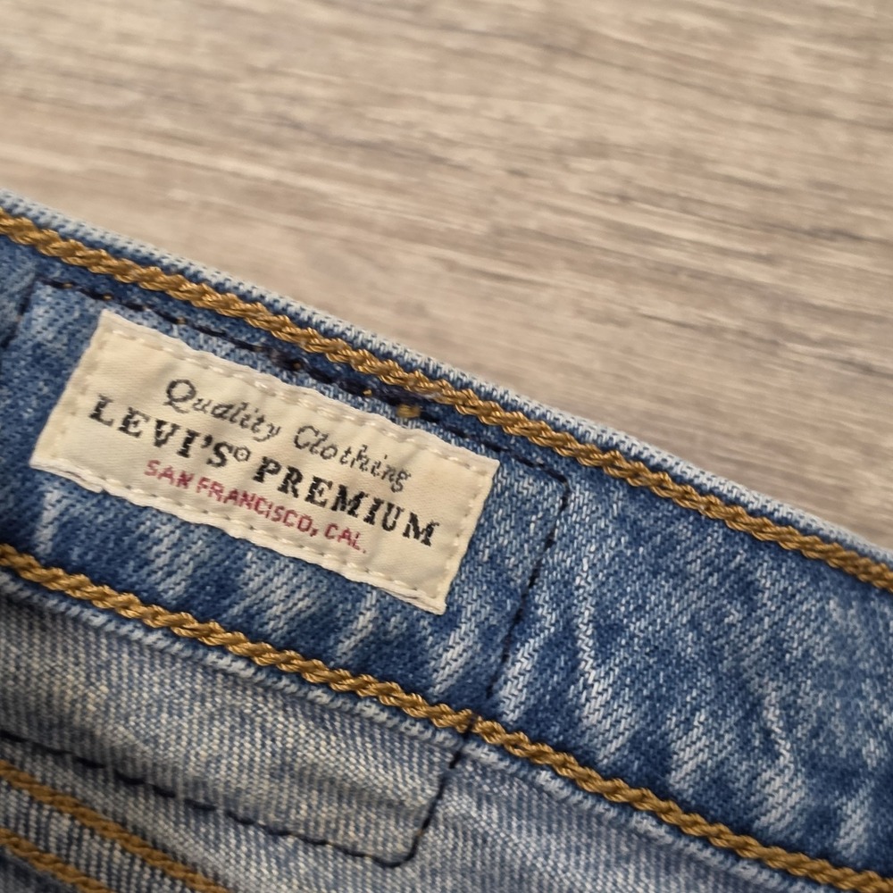 Levi's Premium Wedgie Jeans Women's 31 Distressed Ripped High Rise 31x27 - Picture 5 of 16